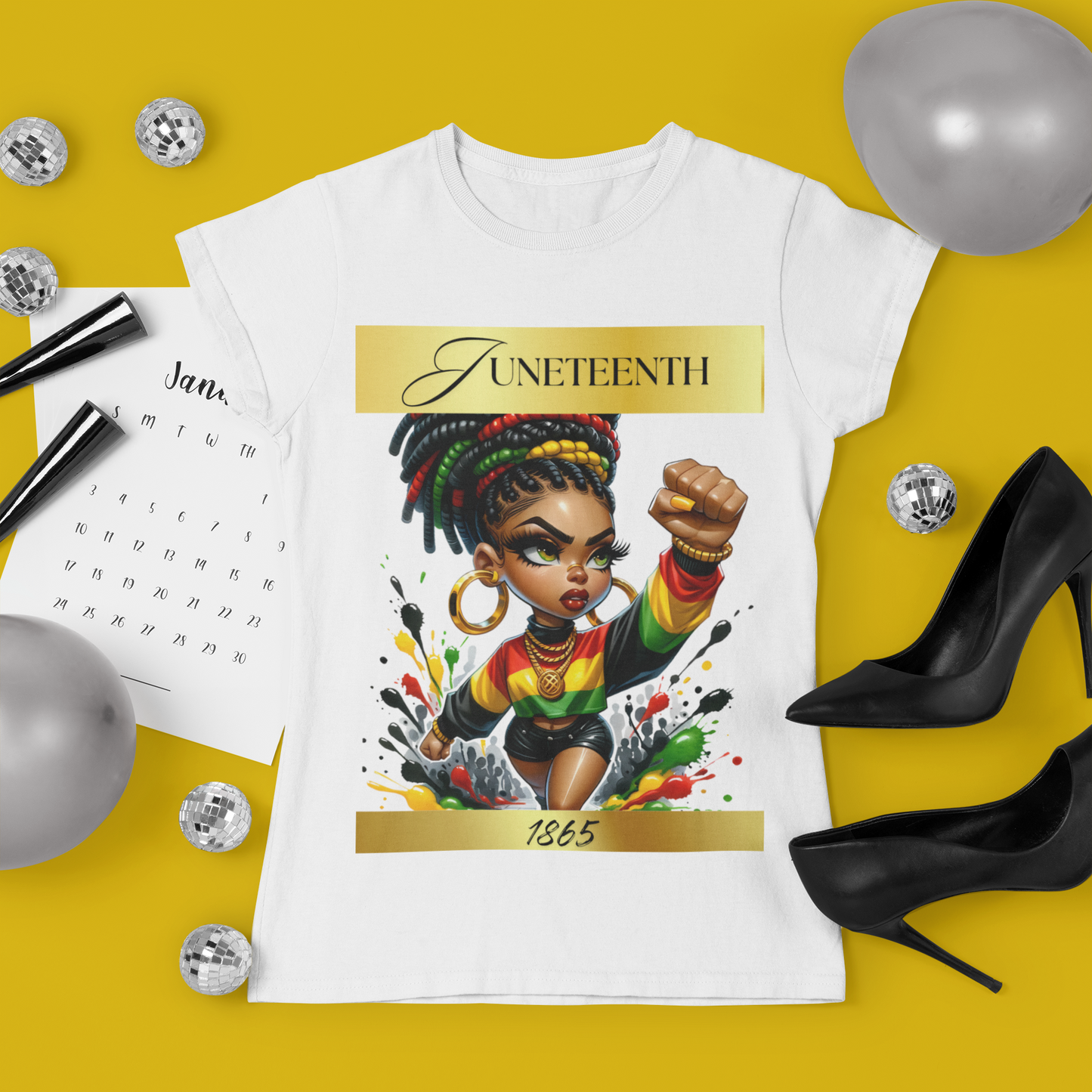 Juneteenth 1865 Gold T-shirt