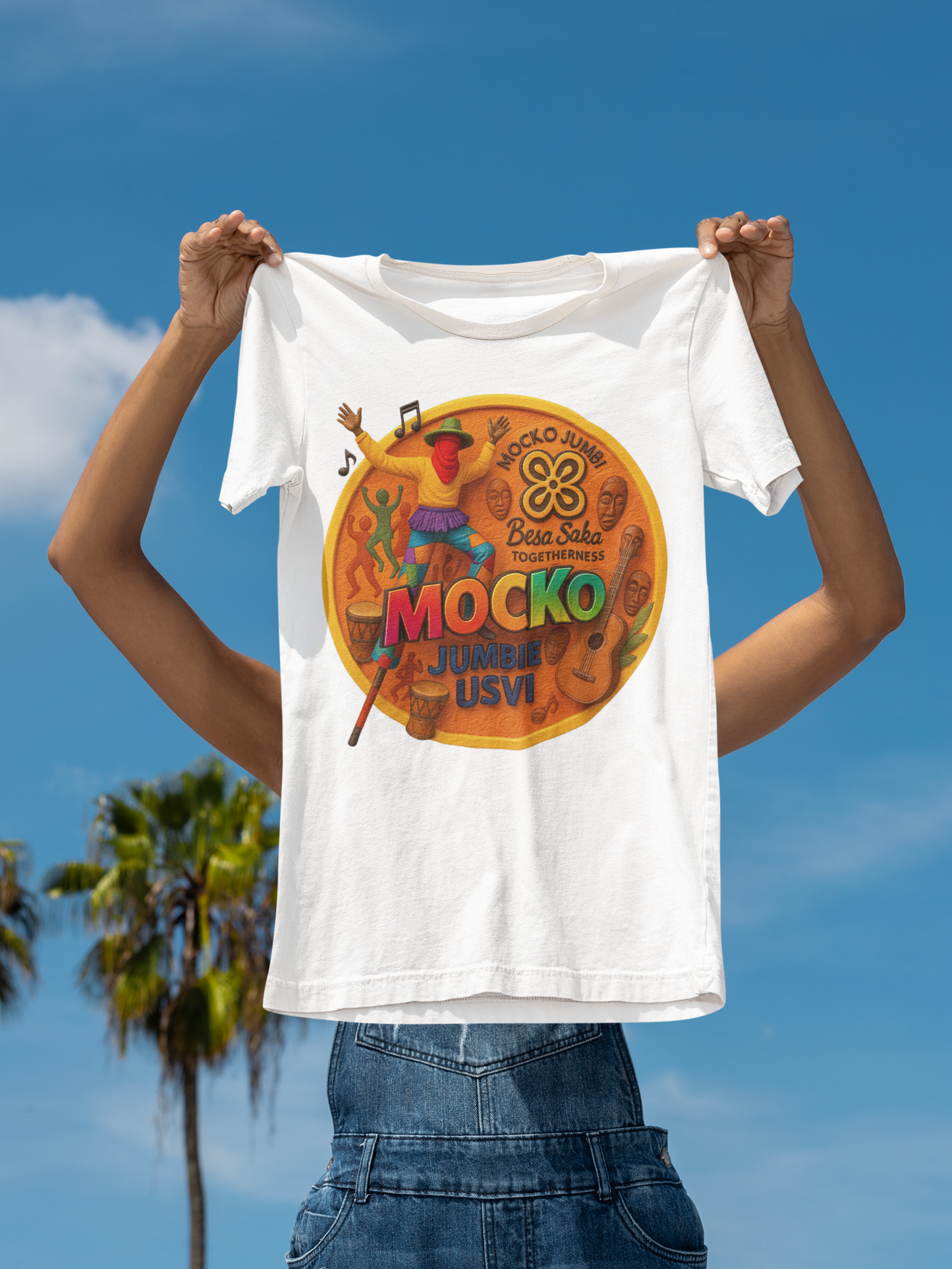 USVI Mocko Jumbie Adult Unisex Performance T-shirt
