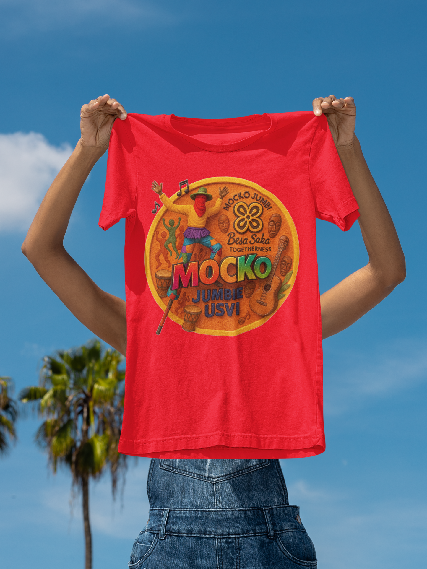 USVI Mocko Jumbie Adult Unisex Performance T-shirt