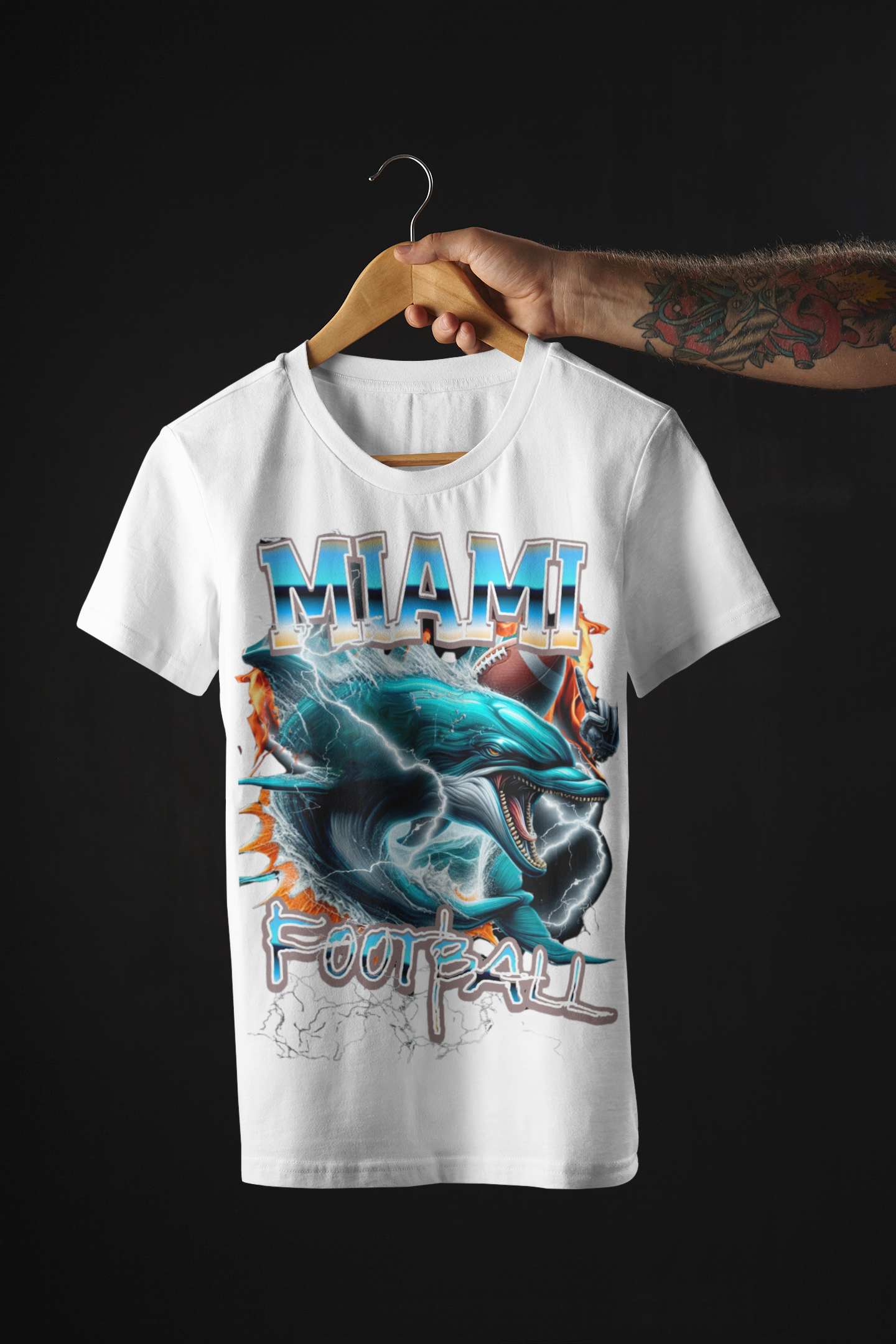 Unique Miami Football  T-shirts