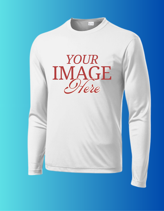 Print-On-Demand Dri Fit T-Shirts (100% Polyester) Long Sleeve