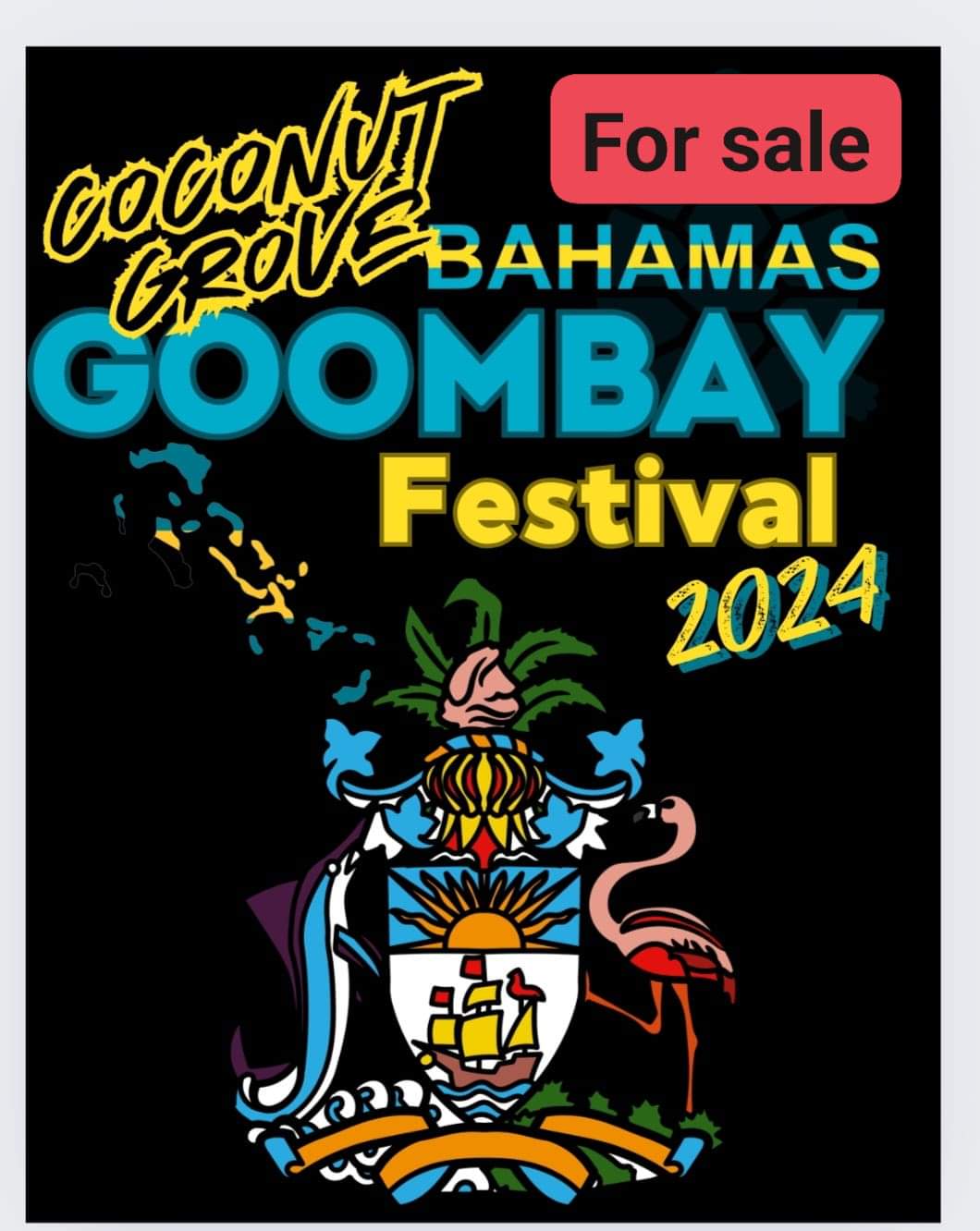 2024 Coconut Grove Bahamian Goombay Festival T-Shirt