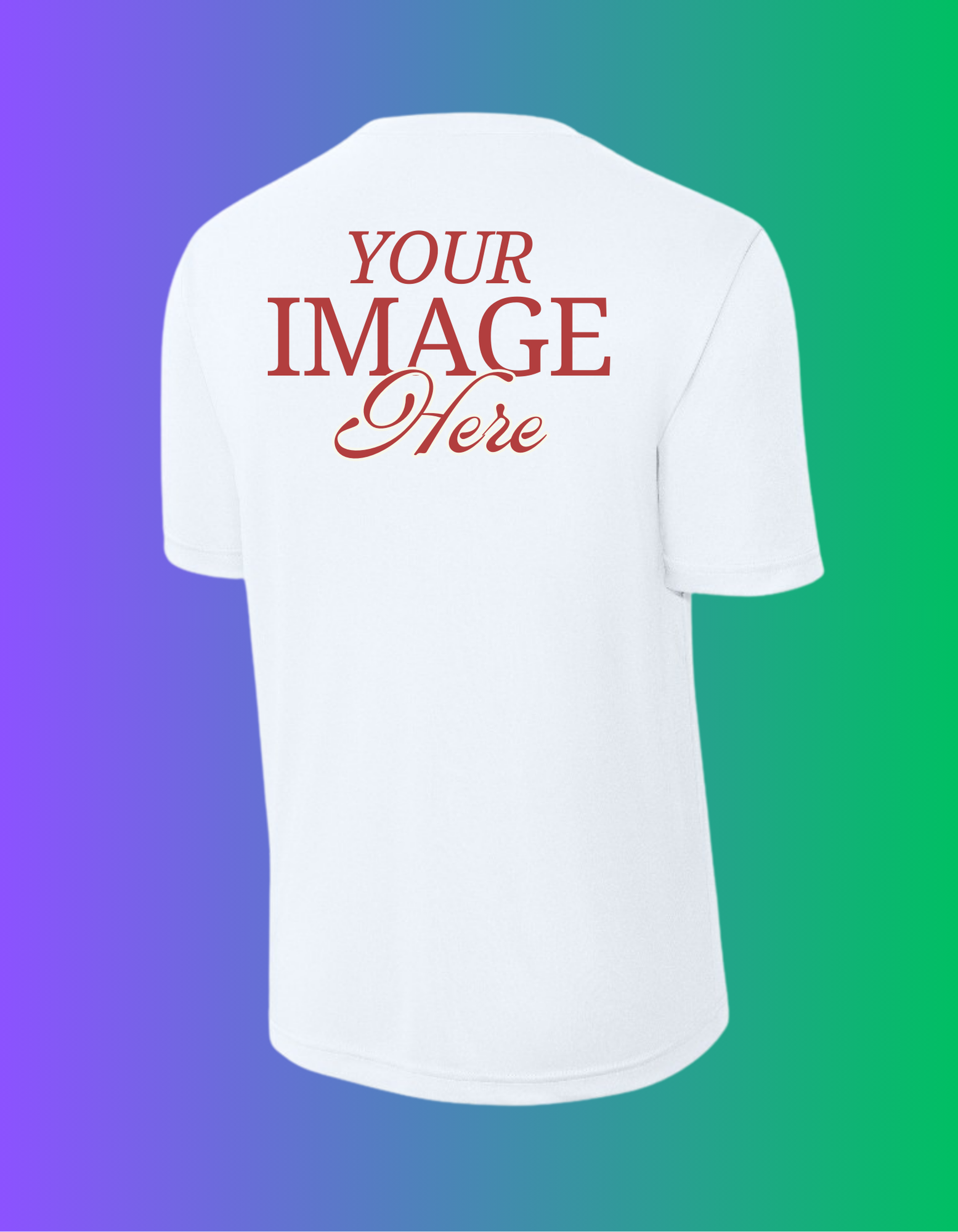 Print On Demand Dri Fit T Shirts 100 Polyester Short Sleeve