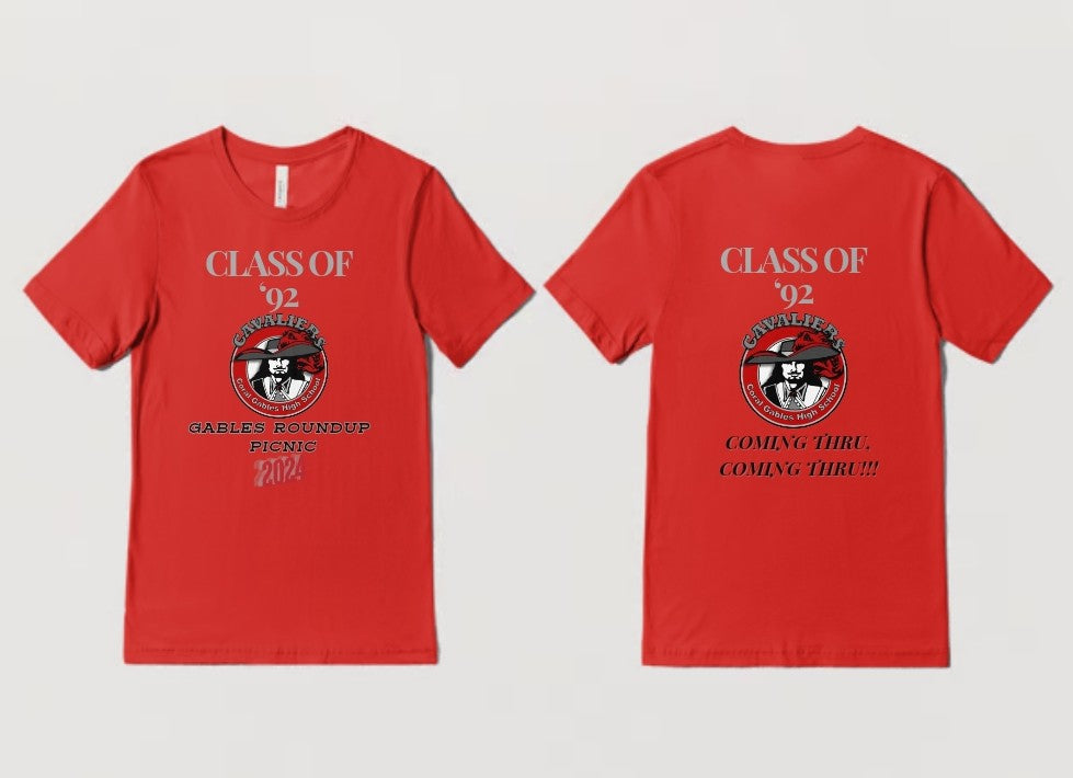 Class of 1992 Coral Gables Alumni Picnic T-Shirt