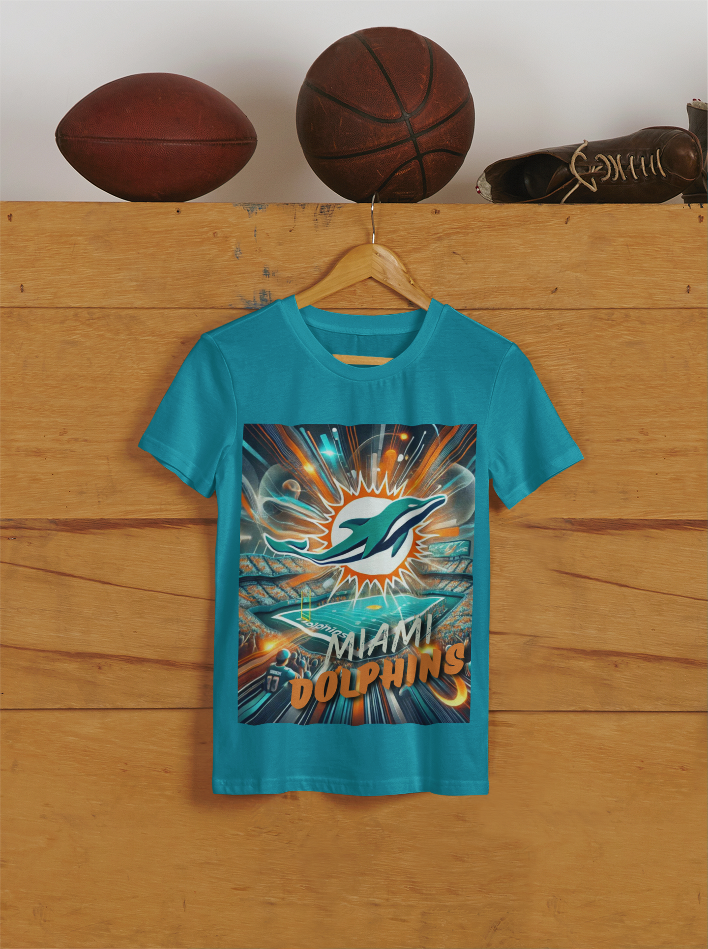 Miami Dolphin Full Front Design T-shirts