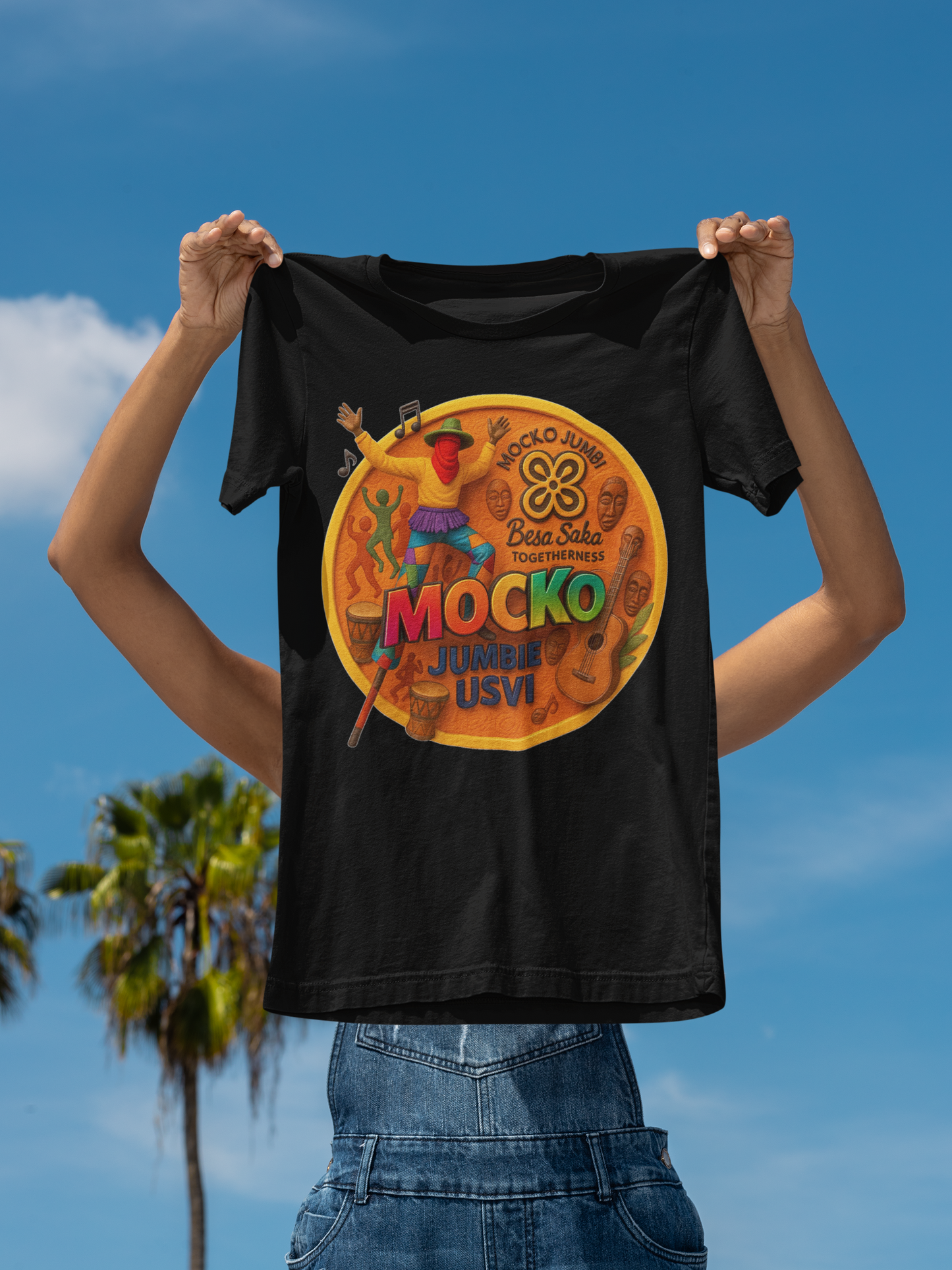 USVI Mocko Jumbie Adult Unisex Performance T-shirt
