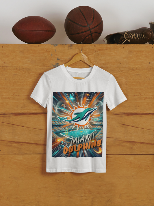 Miami Dolphin Full Front Design T-shirts