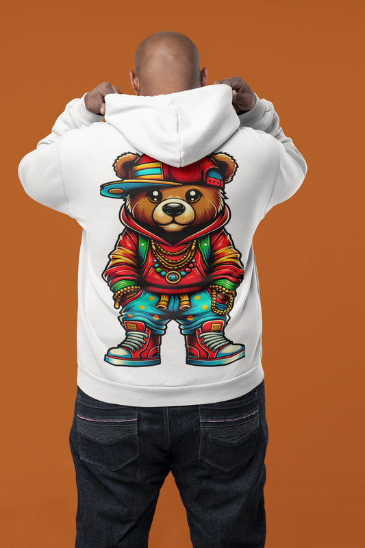 Brown Bear  Hoodie (Back Image)