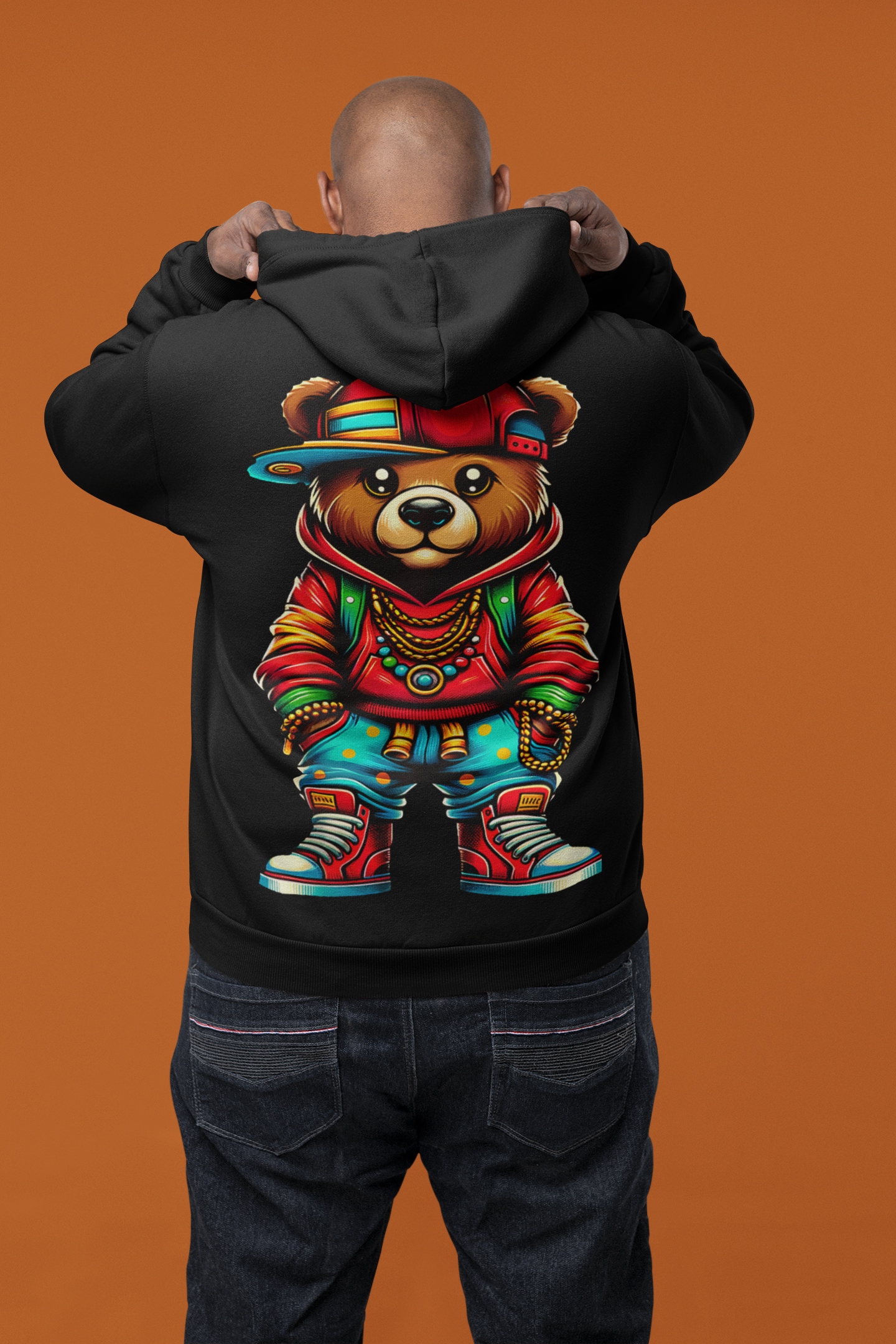 Brown Bear  Hoodie (Back Image)