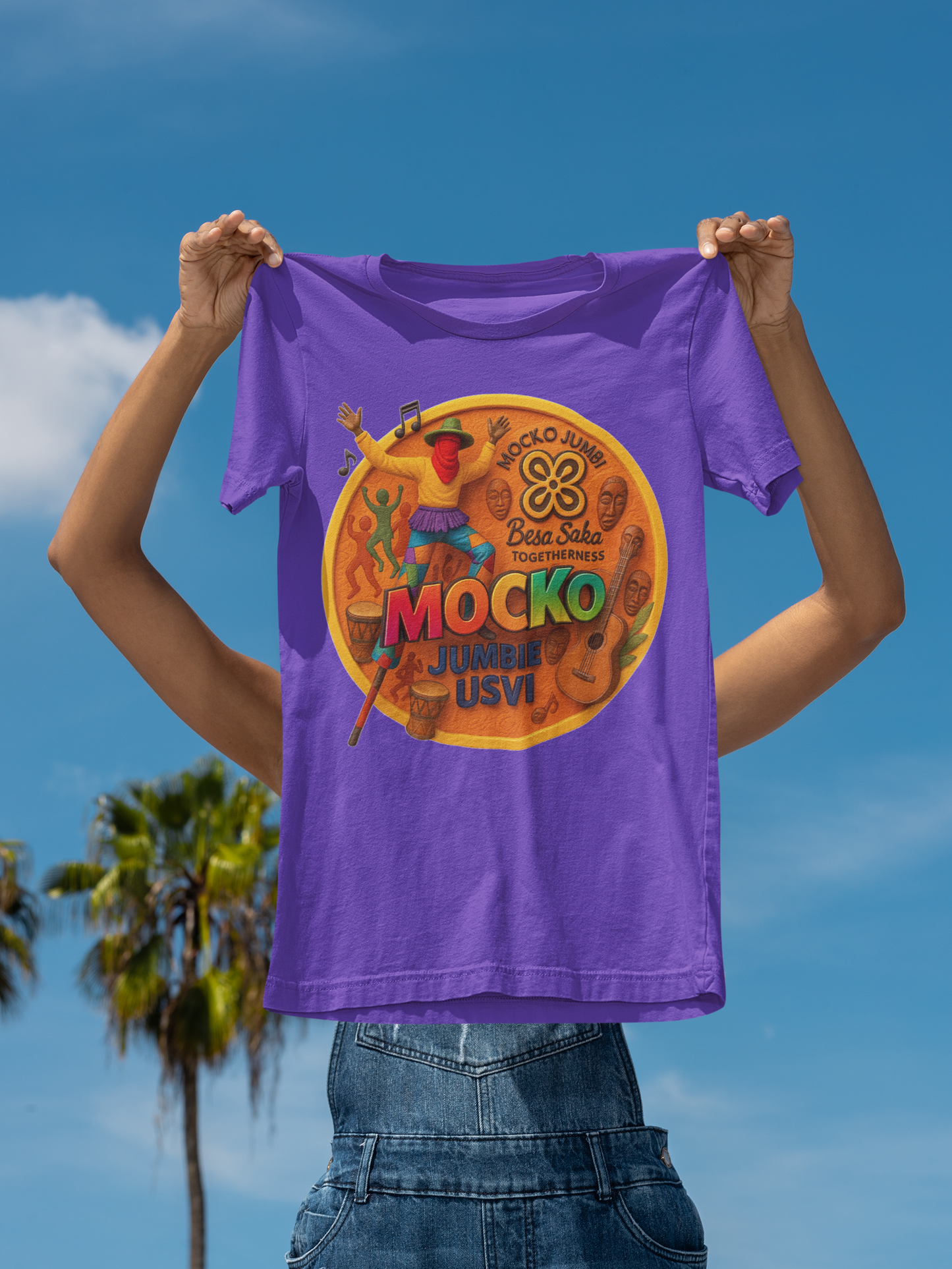 USVI Mocko Jumbie Adult Unisex Performance T-shirt