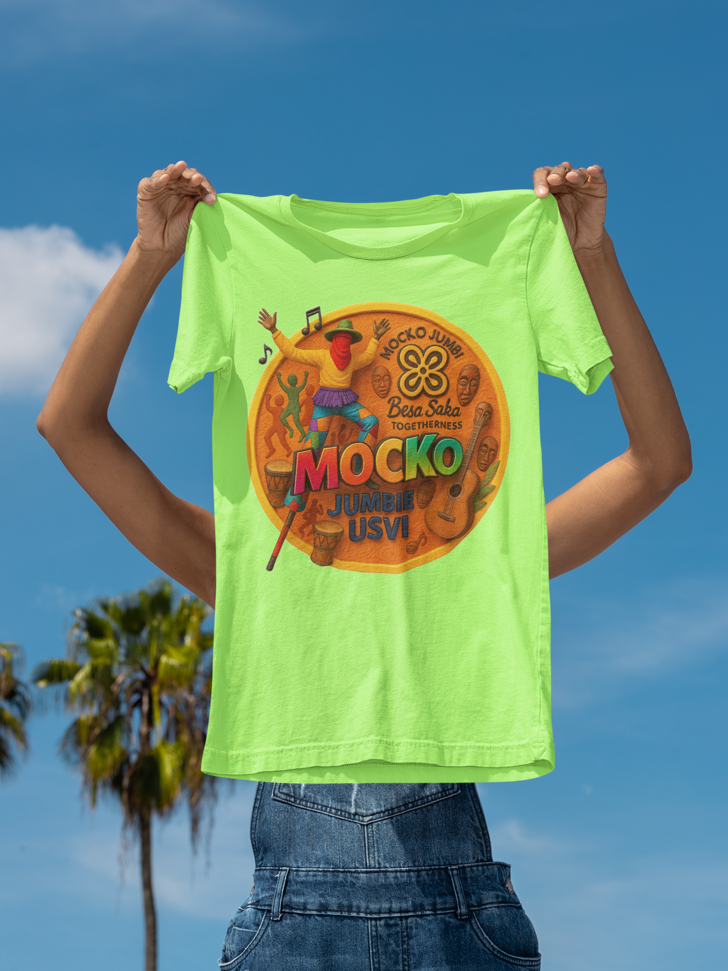 USVI Mocko Jumbie Adult Unisex Performance T-shirt