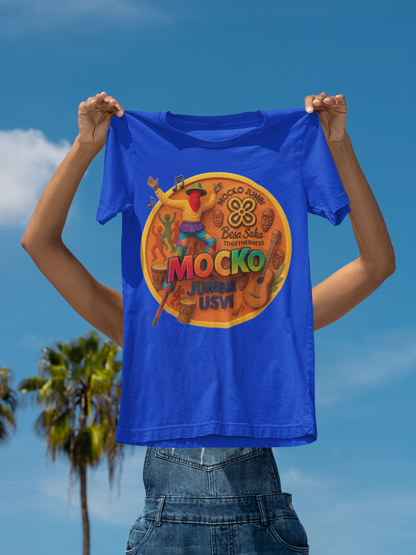 USVI Mocko Jumbie Adult Unisex Performance T-shirt