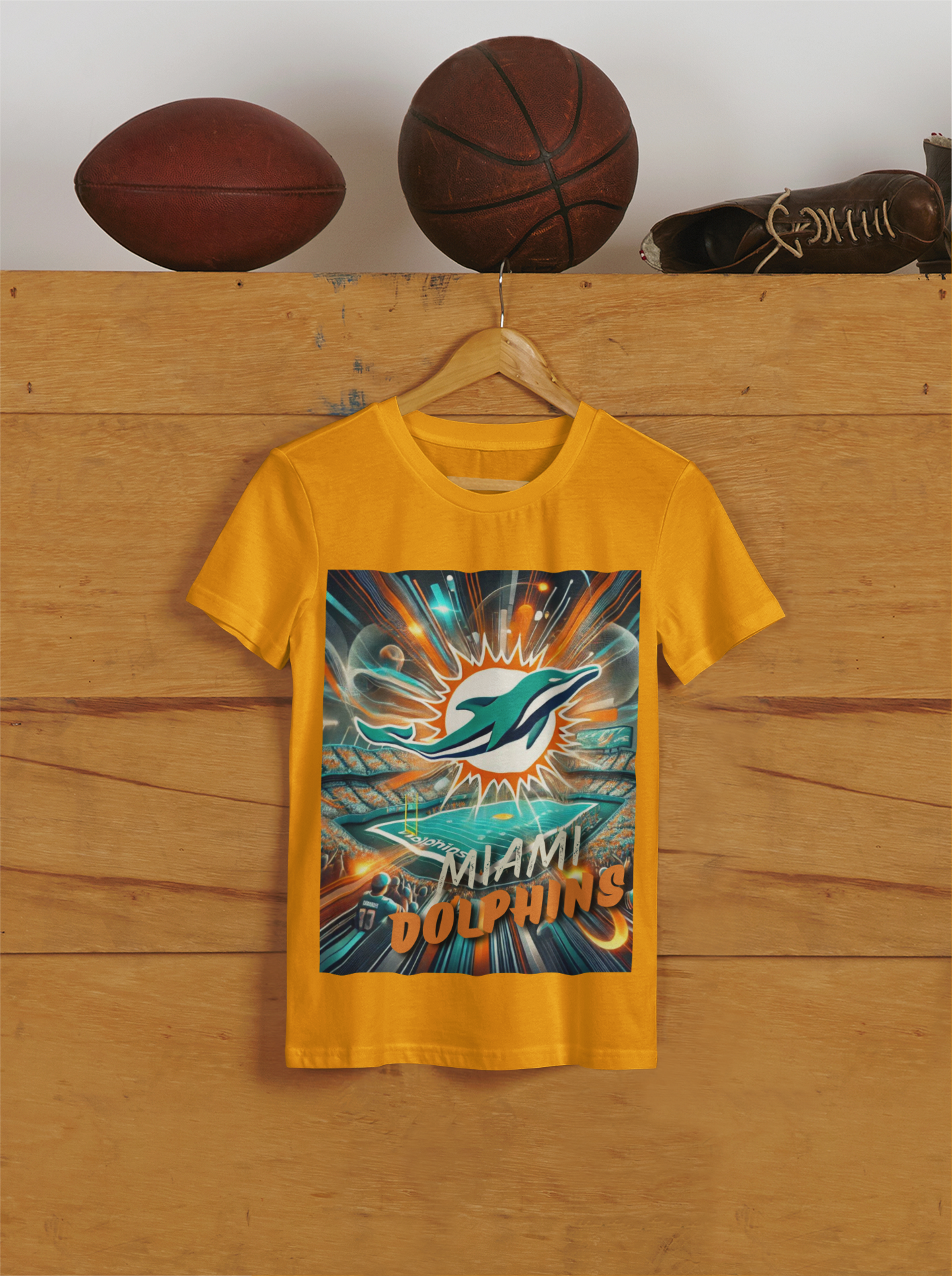 Miami Dolphin Full Front Design T-shirts